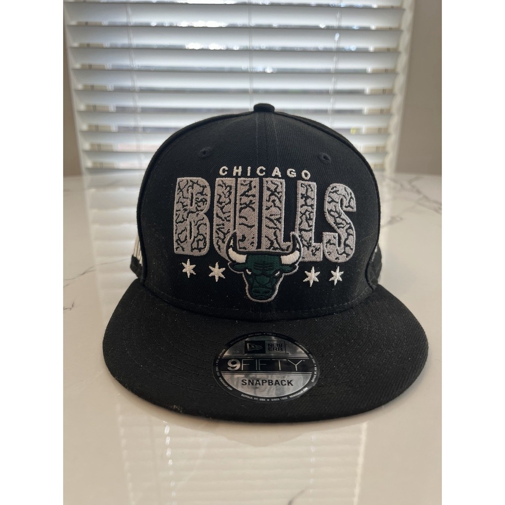 New Era Chicago Bulls 9FIFTY Snapback Hat‎ NBA Black